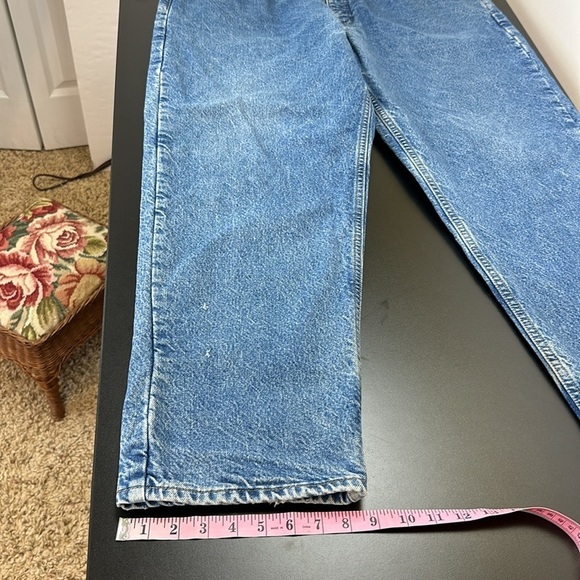 Carhartt Flannel Lined Jeans Size 42X30 Straight Leg Rugged Workwear B21 DST - Picture 13 of 16